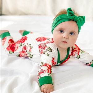 Floral 6 month baby outfit